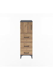 Arges Dolap Tek Raflı 3 Çekmeceli Tek Kapaklı 44x30x134 - S16M018V6A