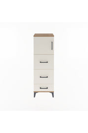 Arges Dolap Tek Raflı 3 Çekmeceli Tek Kapaklı 44x30x134 - S16M018V7A