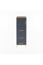 Arges Dolap Tek Raflı 3 Çekmeceli Tek Kapaklı 44x30x134 - S16M018V8A