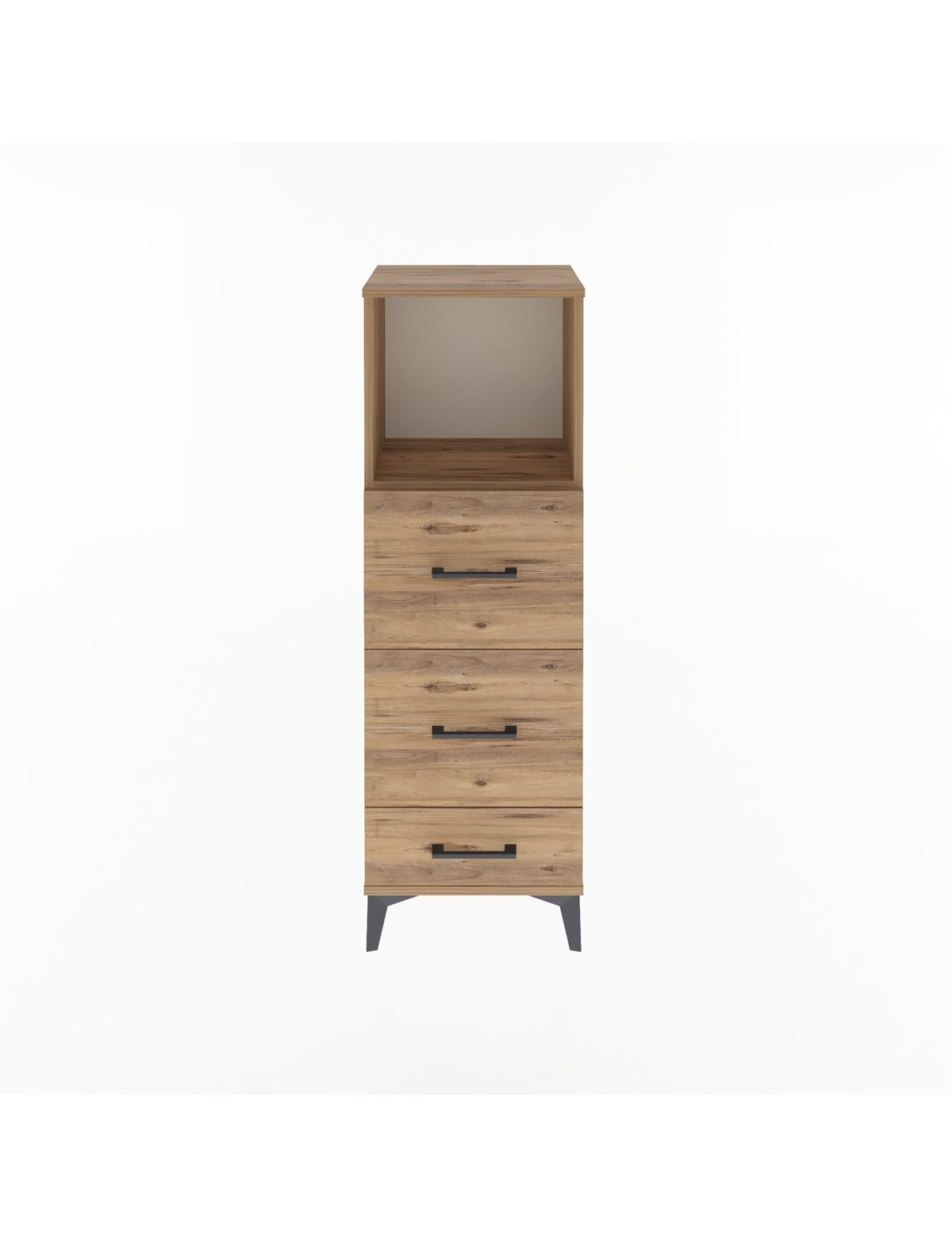 Arges Dolap Tek Raflı 3 Çekmeceli 44x30x134 - S16M019V9A