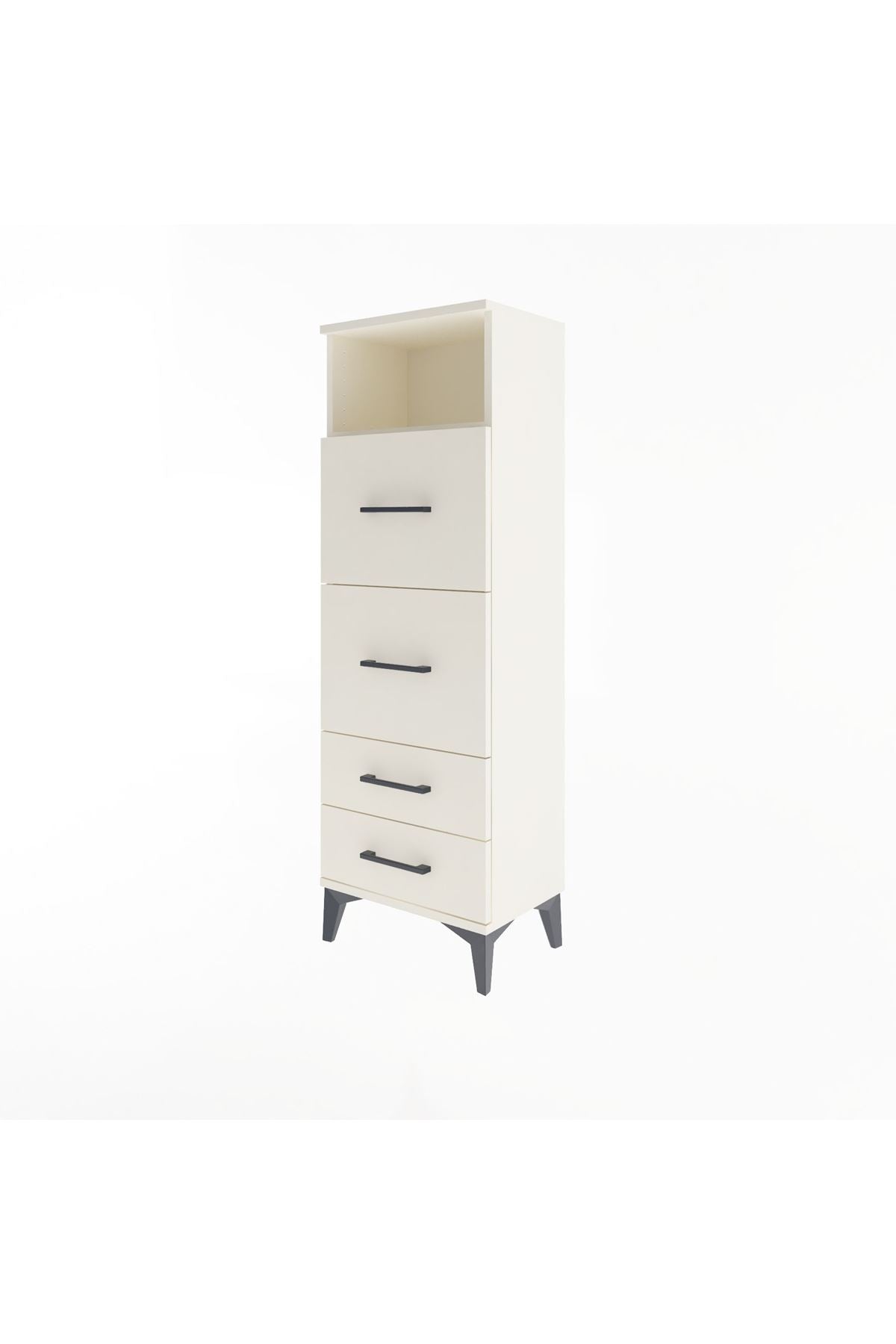 Arges Dolap Tek Raflı 4 Çekmeceli 44x30x134 - S16M020V1A