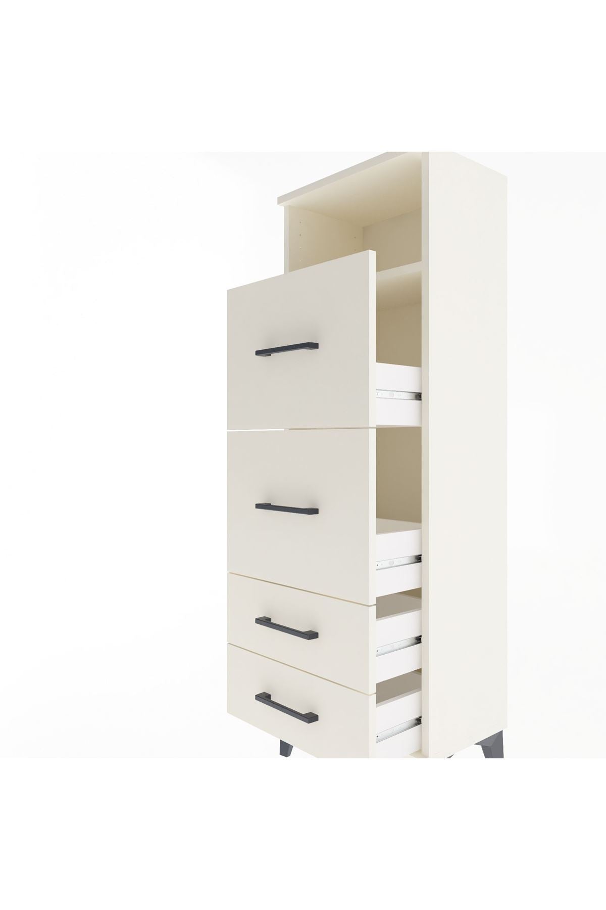 Arges Dolap Tek Raflı 4 Çekmeceli 44x30x134 - S16M020V1A