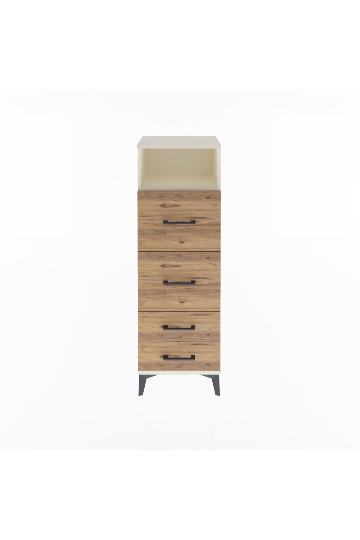 Arges Dolap Tek Raflı 4 Çekmeceli 44x30x134 - S16M020V3A