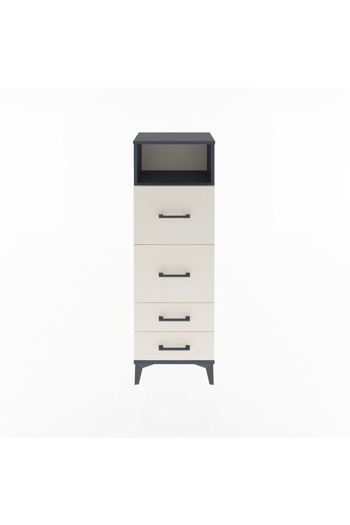 Arges Dolap Tek Raflı 4 Çekmeceli 44x30x134 - S16M020V4A