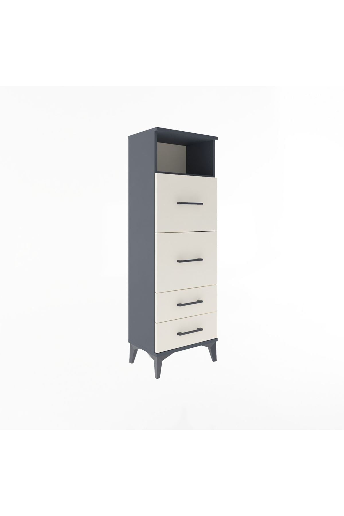 Arges Dolap Tek Raflı 4 Çekmeceli 44x30x134 - S16M020V4A