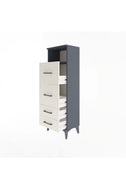 Arges Dolap Tek Raflı 4 Çekmeceli 44x30x134 - S16M020V4A