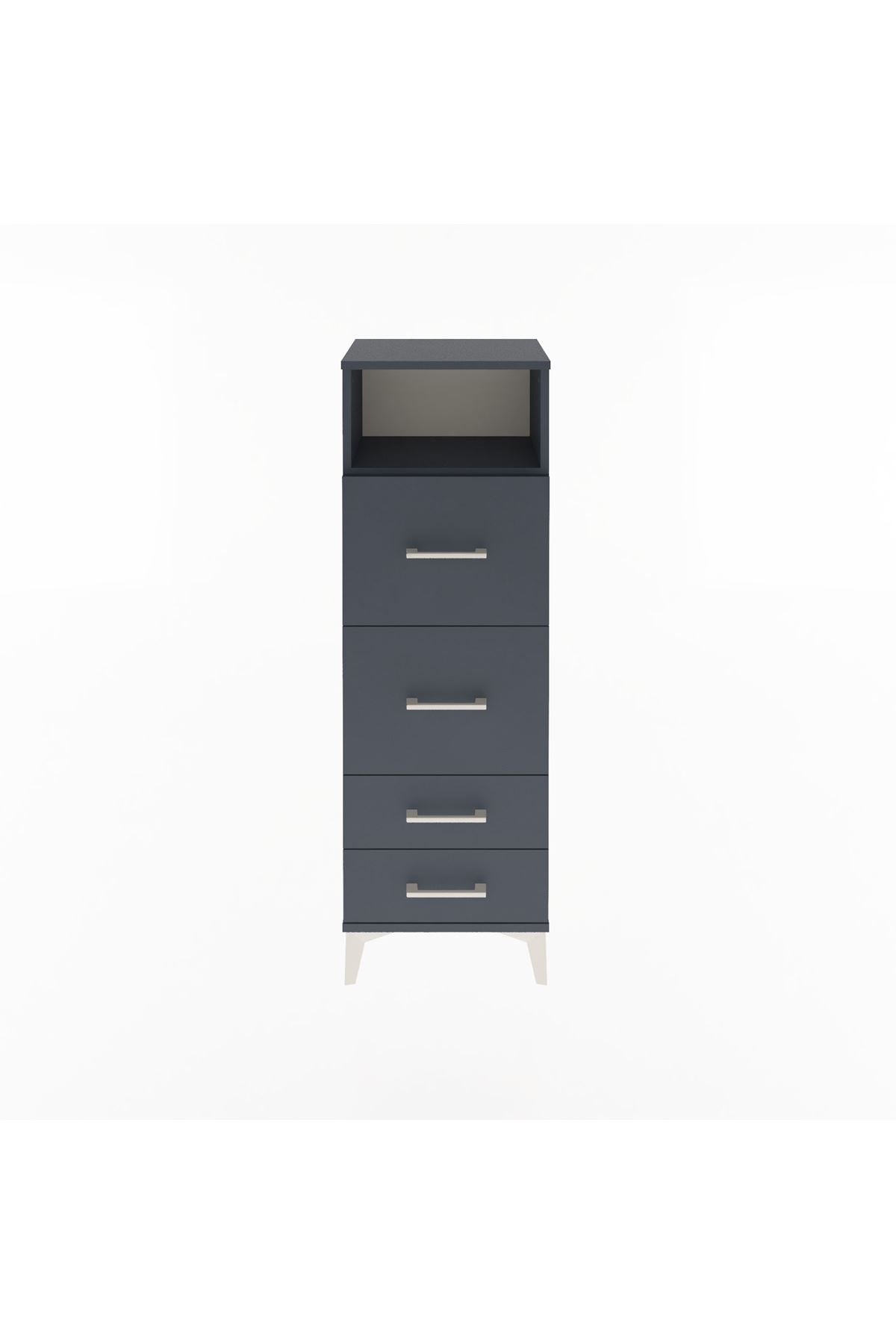 Arges Dolap Tek Raflı 4 Çekmeceli 44x30x134 - S16M020V5A