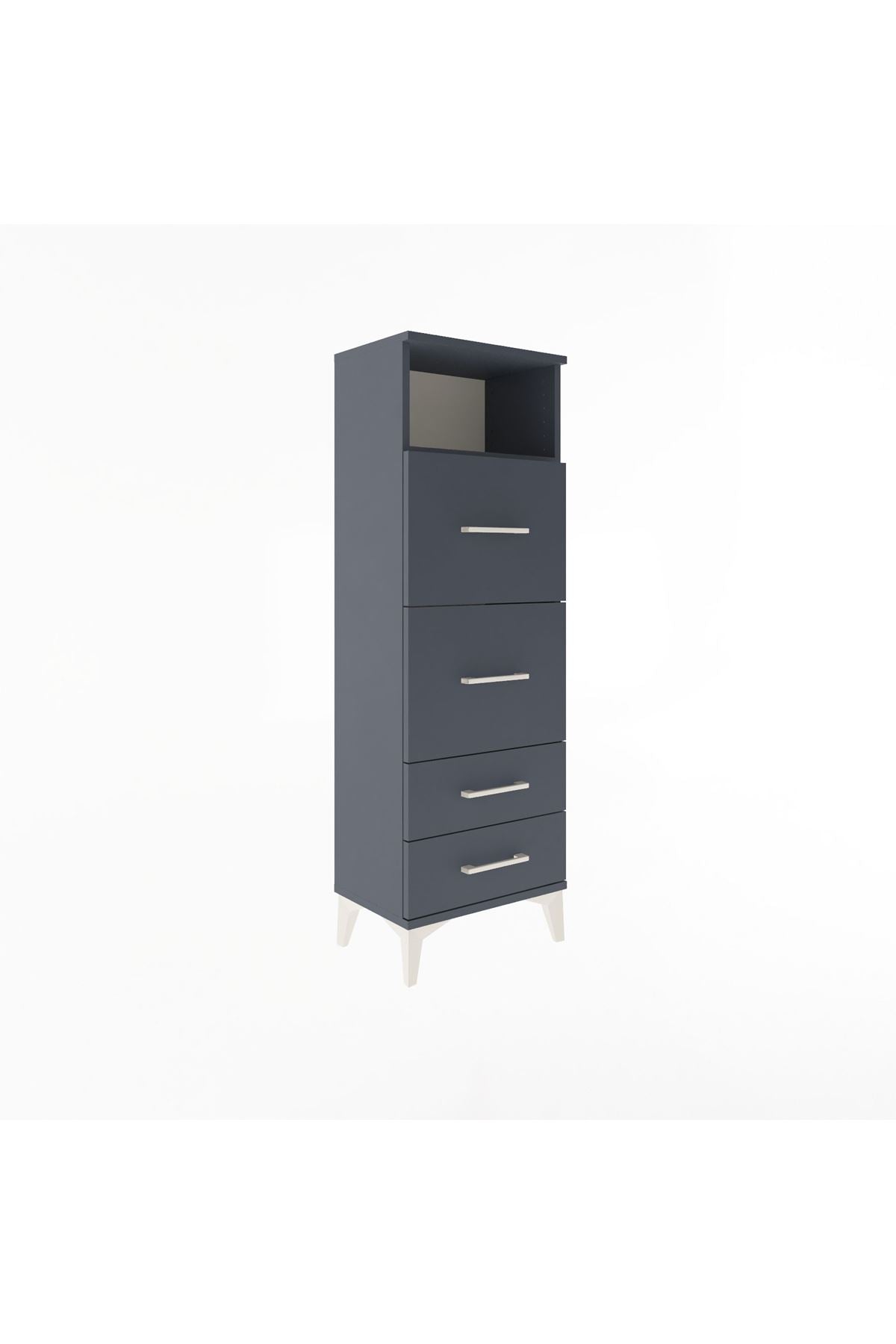 Arges Dolap Tek Raflı 4 Çekmeceli 44x30x134 - S16M020V5A