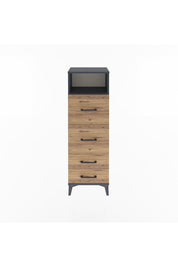 Arges Dolap Tek Raflı 4 Çekmeceli 44x30x134 - S16M020V6A