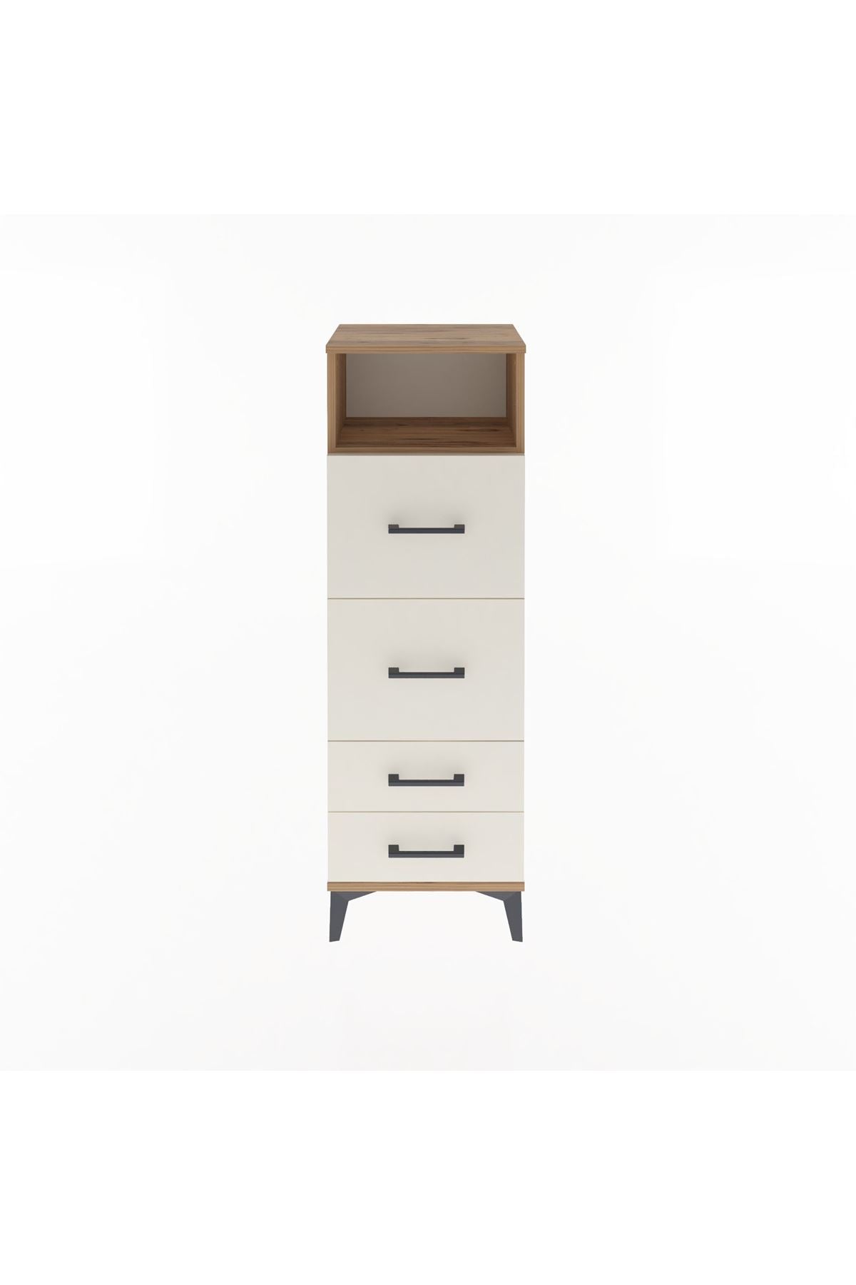 Arges Dolap Tek Raflı 4 Çekmeceli 44x30x134 - S16M020V7A