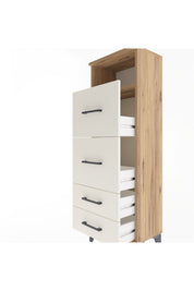 Arges Dolap Tek Raflı 4 Çekmeceli 44x30x134 - S16M020V7A