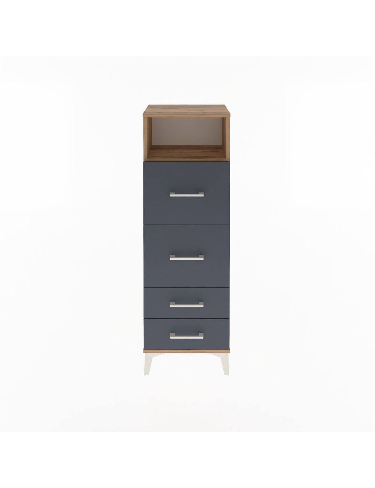 Arges Dolap Tek Raflı 4 Çekmeceli 44x30x134 - S16M020V8A