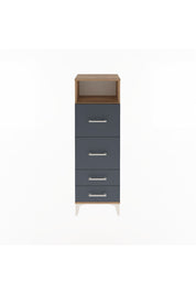 Arges Dolap Tek Raflı 4 Çekmeceli 44x30x134 - S16M020V8A