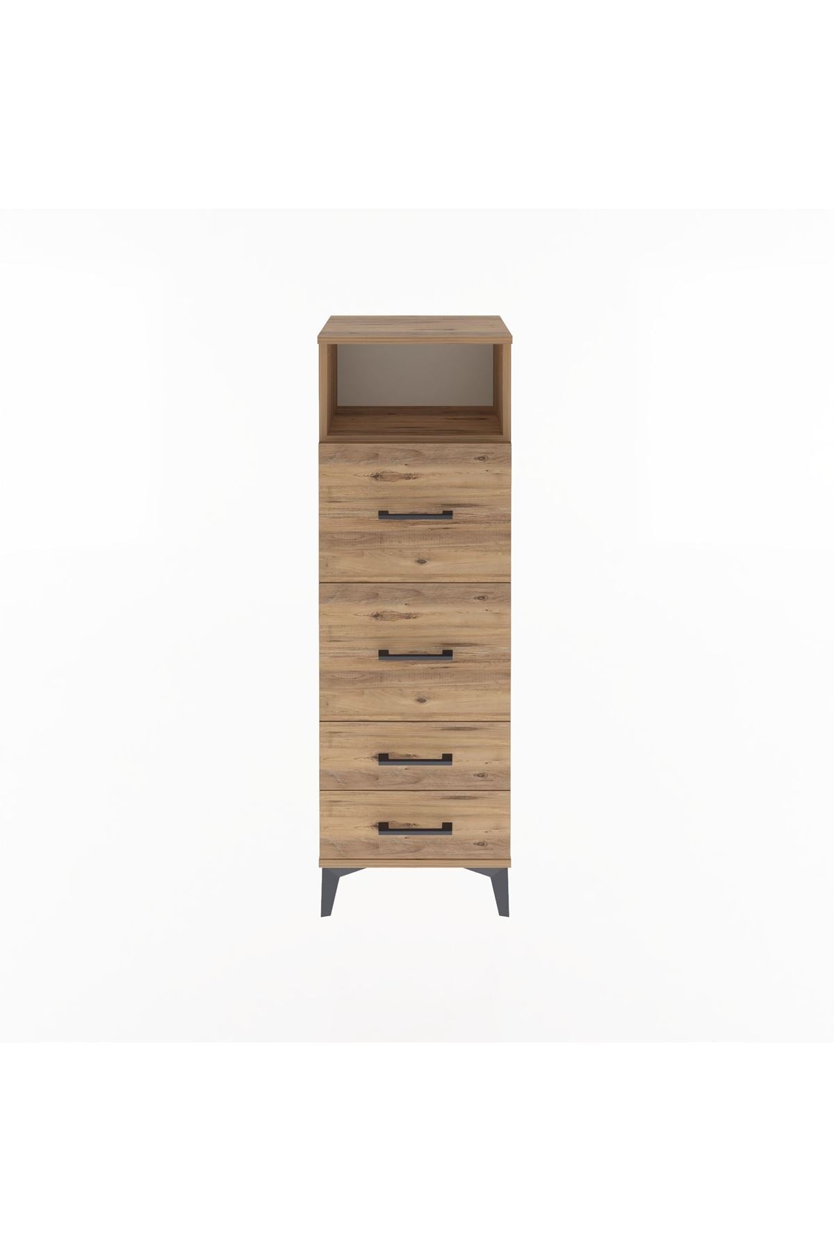 Arges Dolap Tek Raflı 4 Çekmeceli 44x30x134 - S16M020V9A