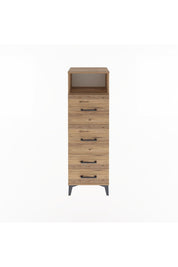 Arges Dolap Tek Raflı 4 Çekmeceli 44x30x134 - S16M020V9A