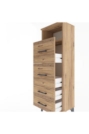 Arges Dolap Tek Raflı 4 Çekmeceli 44x30x134 - S16M020V9A