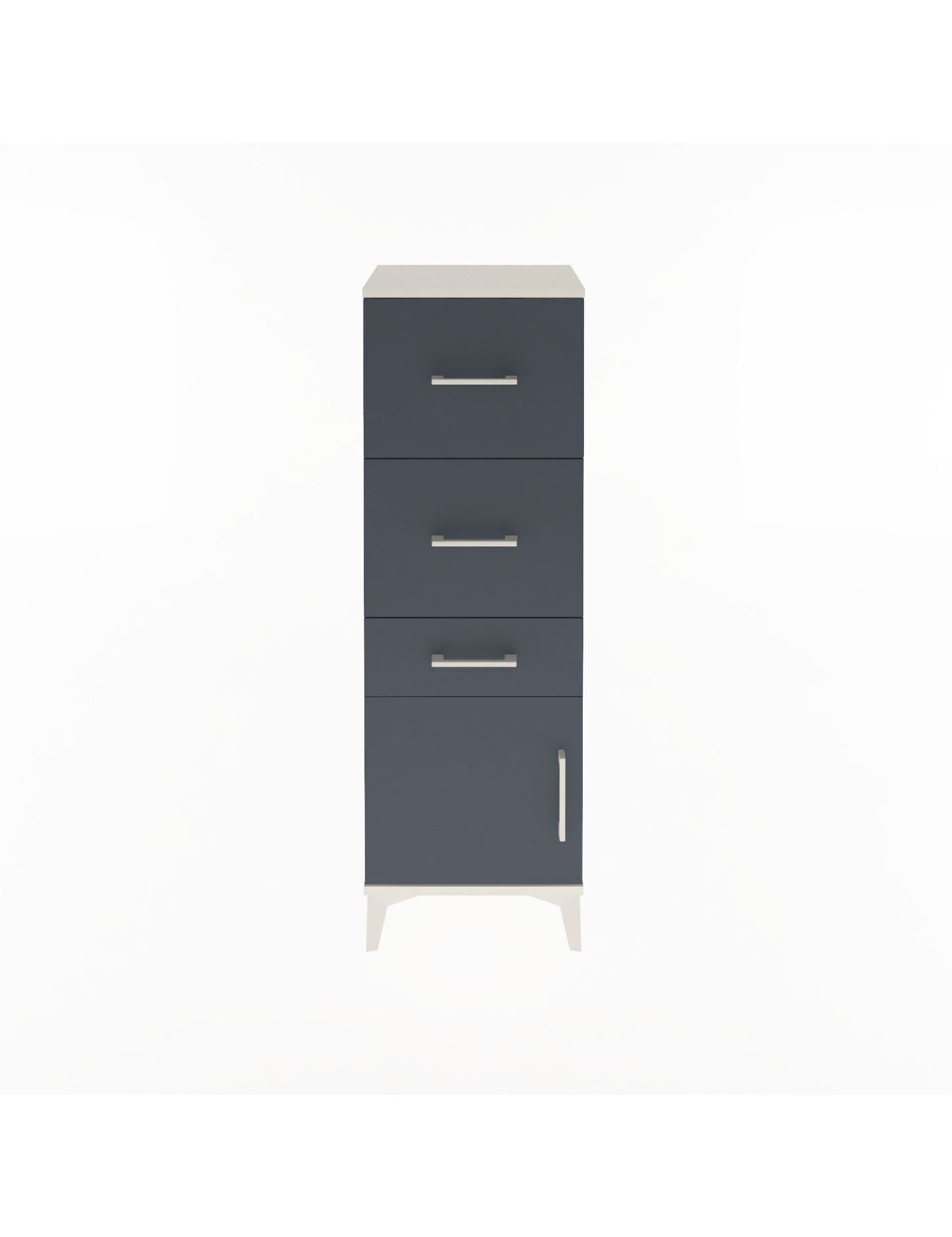 Arges Dolap 3 Çekmeceli Tek Kapaklı 44x30x134 - S16M021V2A