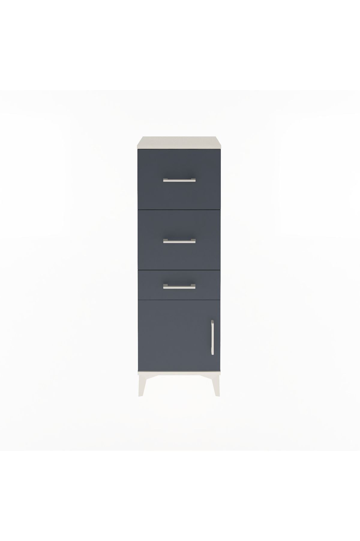 Arges Dolap 3 Çekmeceli Tek Kapaklı 44x30x134 - S16M021V2A