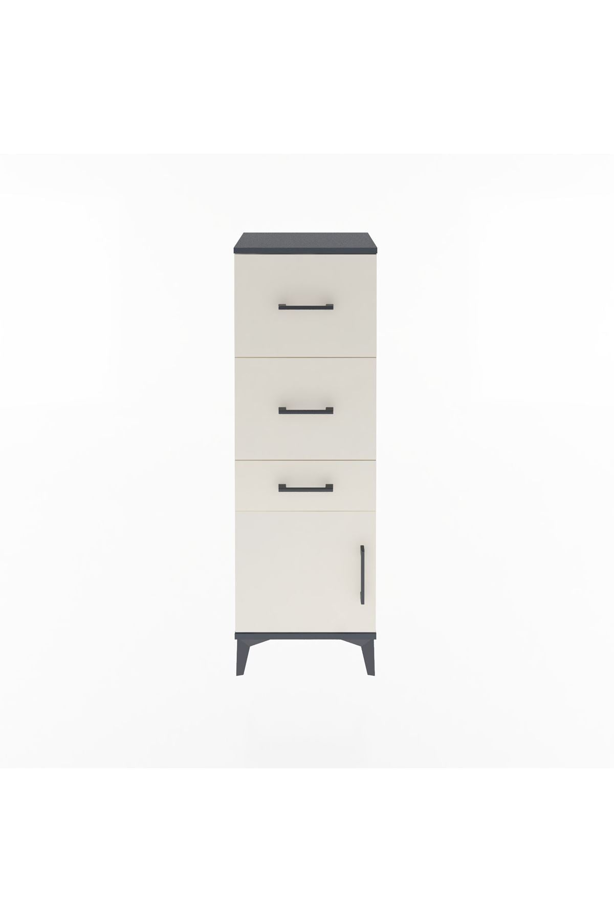 Arges Dolap 3 Çekmeceli Tek Kapaklı 44x30x134 - S16M021V4A