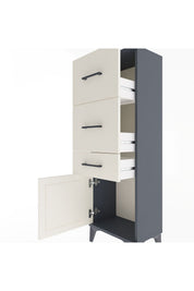 Arges Dolap 3 Çekmeceli Tek Kapaklı 44x30x134 - S16M021V4A