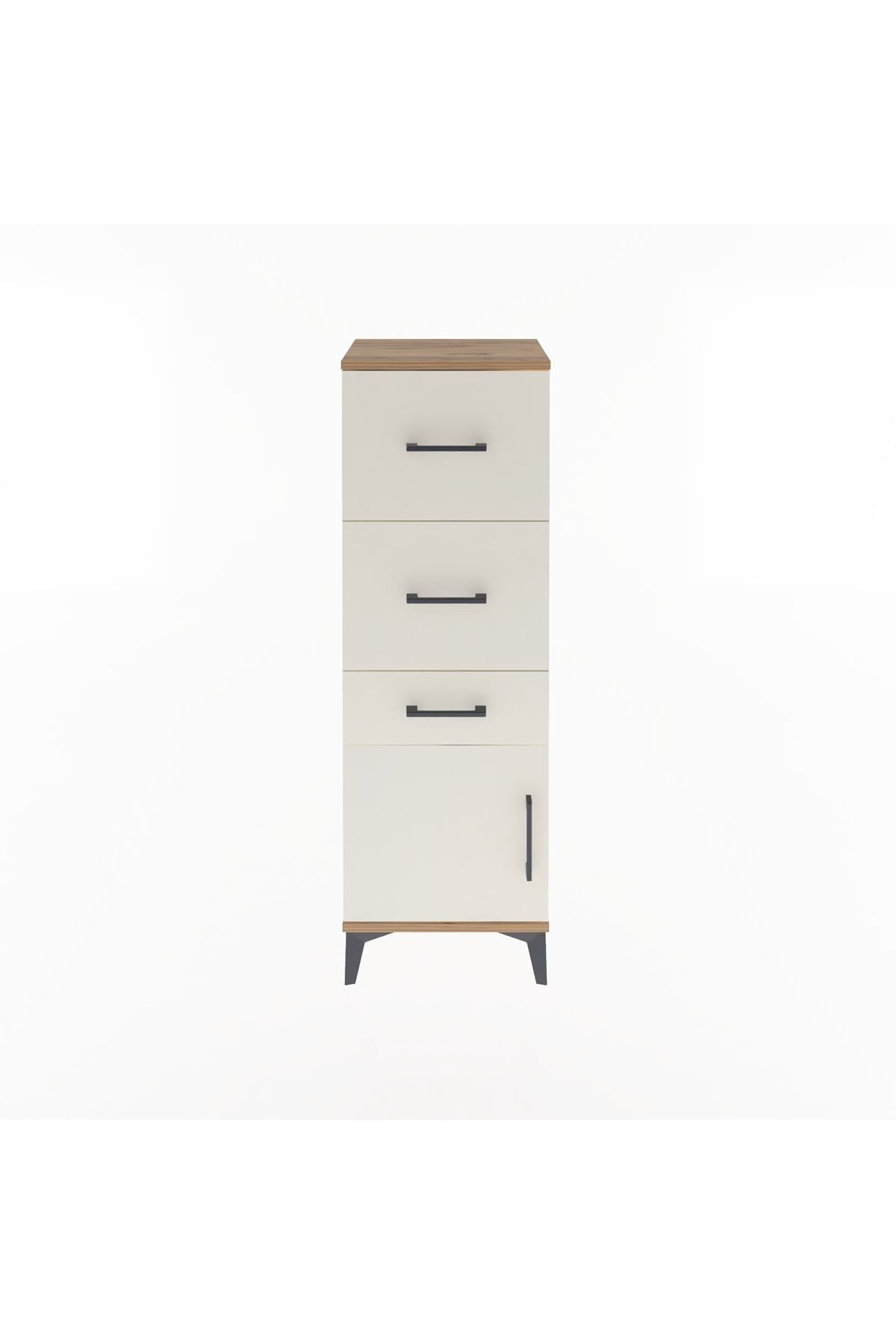 Arges Dolap 3 Çekmeceli Tek Kapaklı 44x30x134 - S16M021V7A