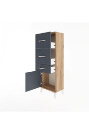 Arges Dolap 3 Çekmeceli Tek Kapaklı 44x30x134 - S16M021V8A
