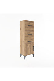 Arges Dolap 3 Çekmeceli Tek Kapaklı 44x30x134 - S16M021V9A
