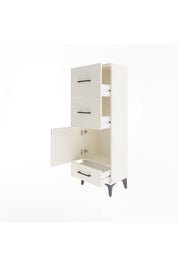 Arges Dolap Tek Raflı 3 Çekmeceli Tek Kapaklı 44x30x134 - S16M023V1A