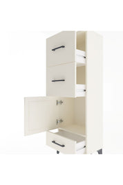 Arges Dolap Tek Raflı 3 Çekmeceli Tek Kapaklı 44x30x134 - S16M023V1A
