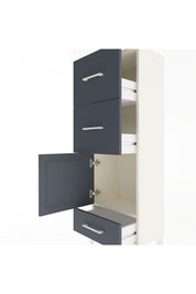 Arges Dolap Tek Raflı 3 Çekmeceli Tek Kapaklı 44x30x134 - S16M023V2A
