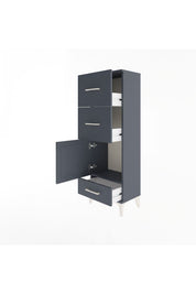 Arges Dolap Tek Raflı 3 Çekmeceli Tek Kapaklı 44x30x134 - S16M023V5A