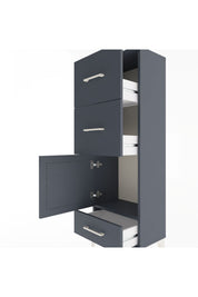 Arges Dolap Tek Raflı 3 Çekmeceli Tek Kapaklı 44x30x134 - S16M023V5A