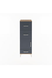 Arges Dolap Tek Raflı 3 Çekmeceli Tek Kapaklı 44x30x134 - S16M023V8A