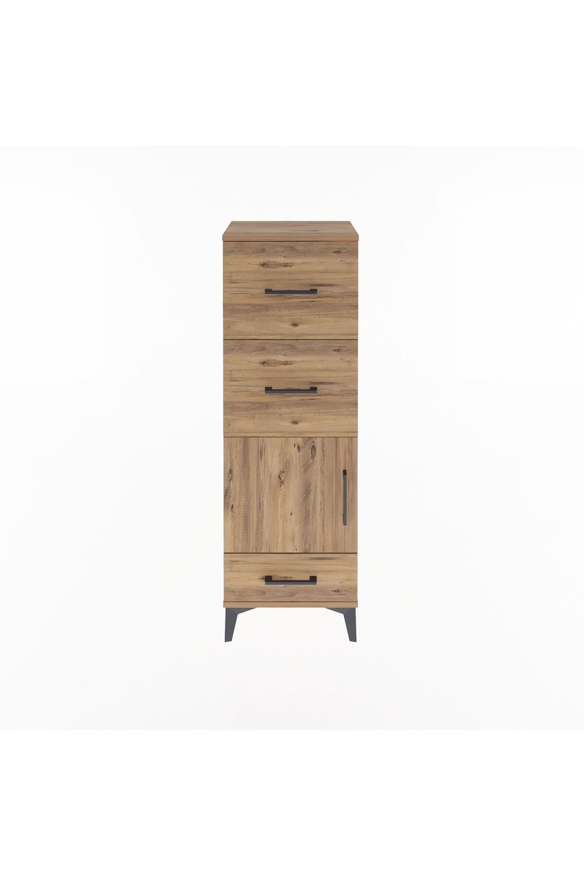 Arges Dolap Tek Raflı 3 Çekmeceli Tek Kapaklı 44x30x134 - S16M023V9A