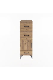Arges Dolap Tek Raflı 3 Çekmeceli Tek Kapaklı 44x30x134 - S16M023V9A