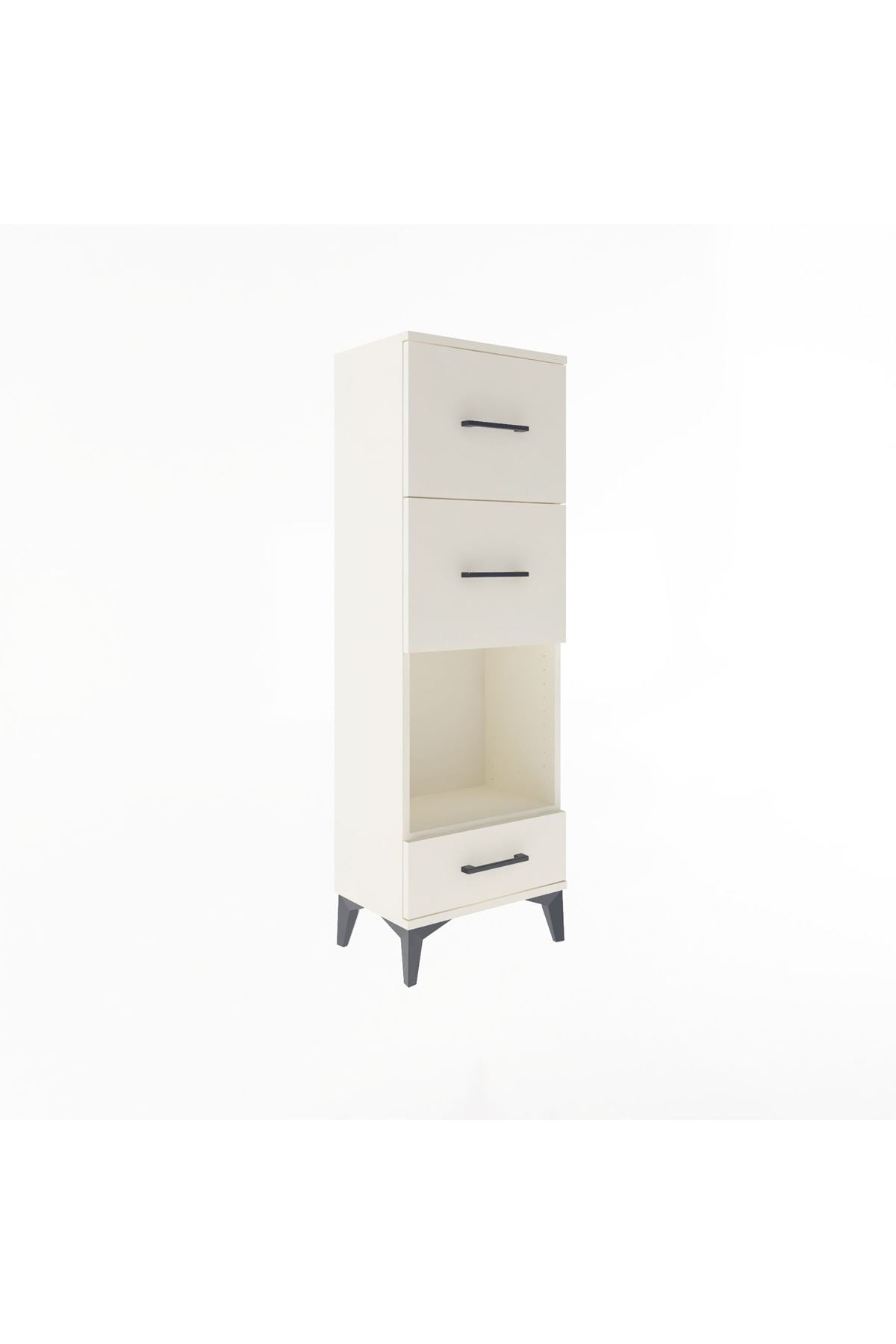 Arges Dolap Tek Raflı 3 Çekmeceli 44x30x134 - S16M024V1A