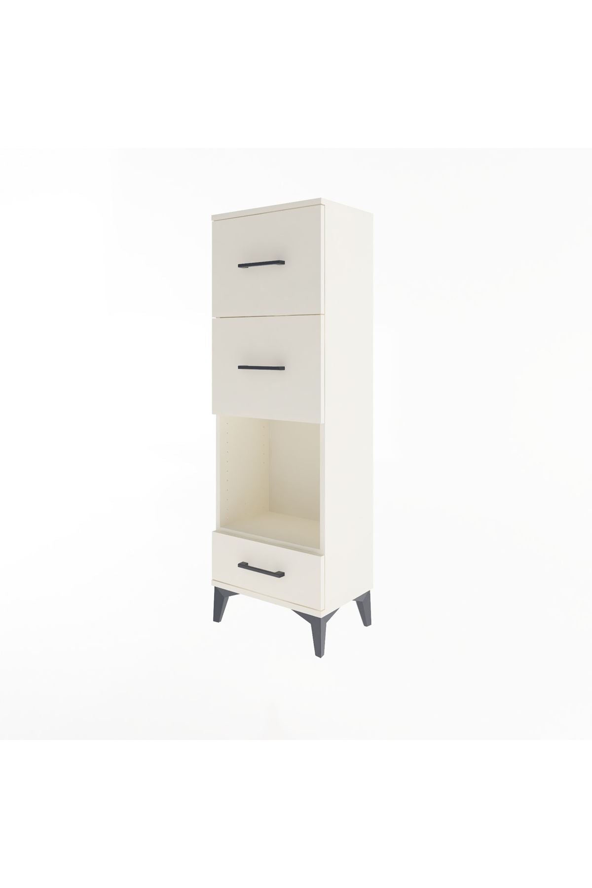 Arges Dolap Tek Raflı 3 Çekmeceli 44x30x134 - S16M024V1A