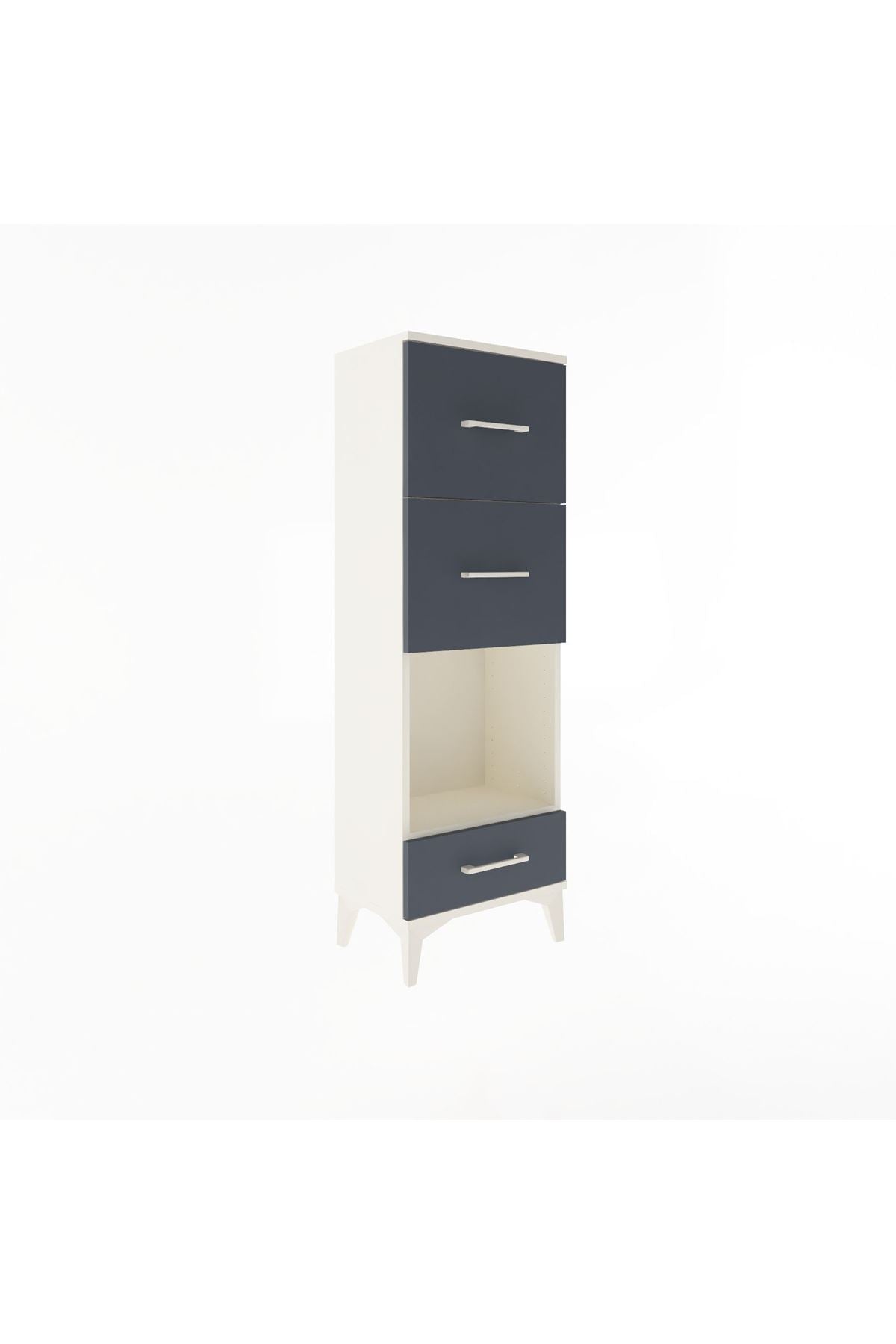 Arges Dolap Tek Raflı 3 Çekmeceli 44x30x134 - S16M024V2A
