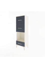 Arges Dolap Tek Raflı 3 Çekmeceli 44x30x134 - S16M024V2A