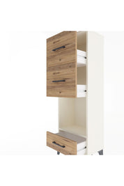 Arges Dolap Tek Raflı 3 Çekmeceli 44x30x134 - S16M024V3A