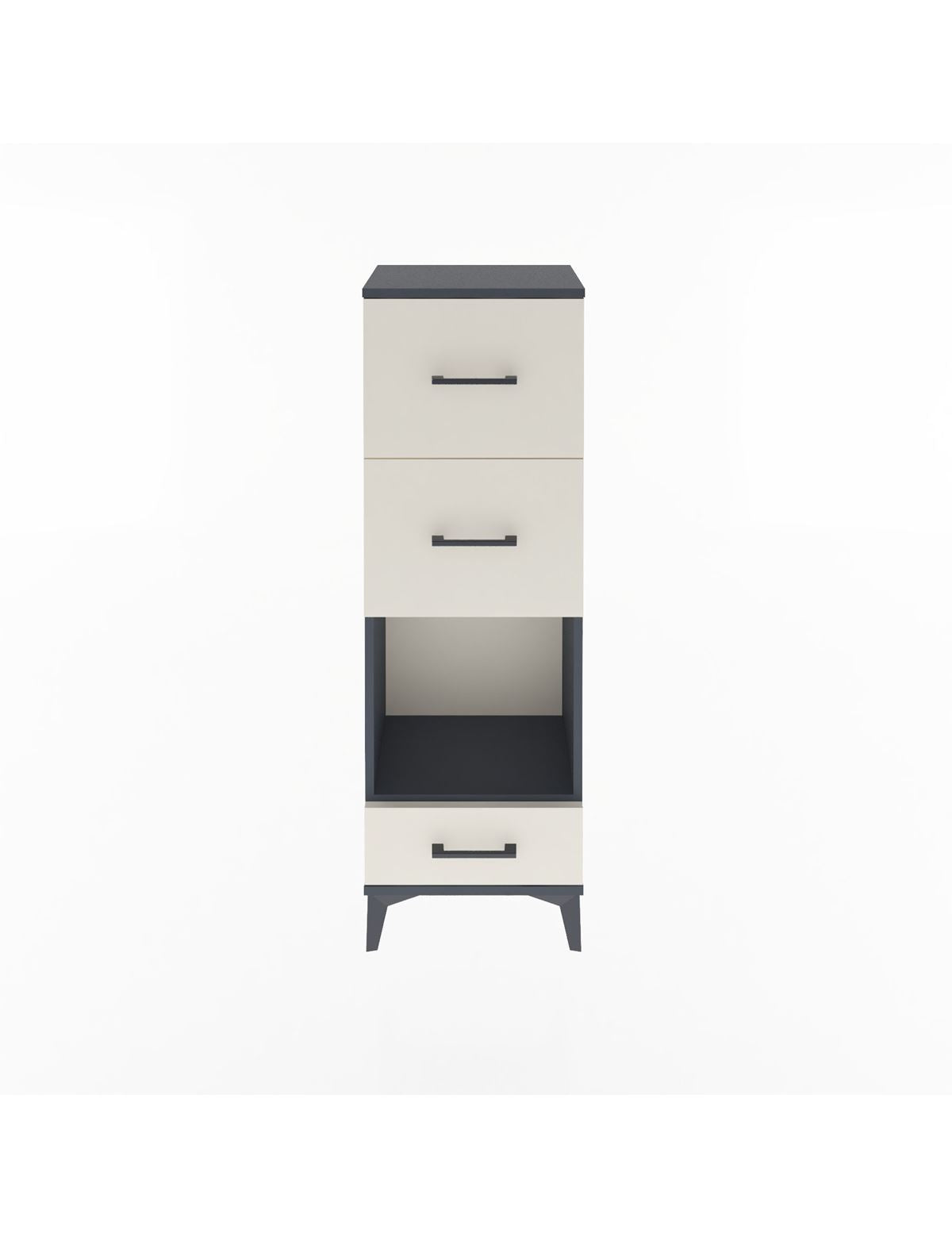 Arges Dolap Tek Raflı 3 Çekmeceli 44x30x134 - S16M024V4A