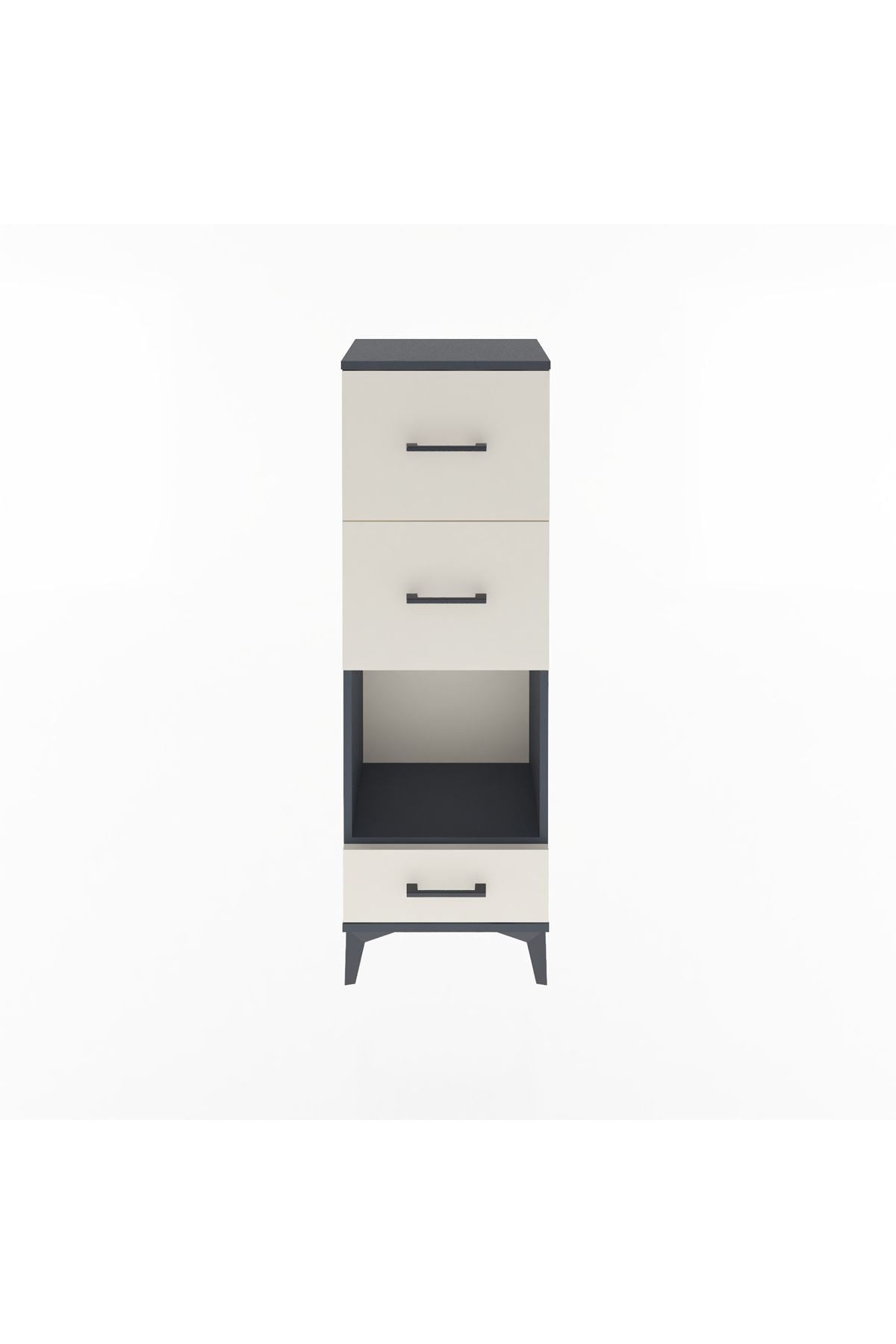 Arges Dolap Tek Raflı 3 Çekmeceli 44x30x134 - S16M024V4A