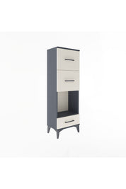 Arges Dolap Tek Raflı 3 Çekmeceli 44x30x134 - S16M024V4A