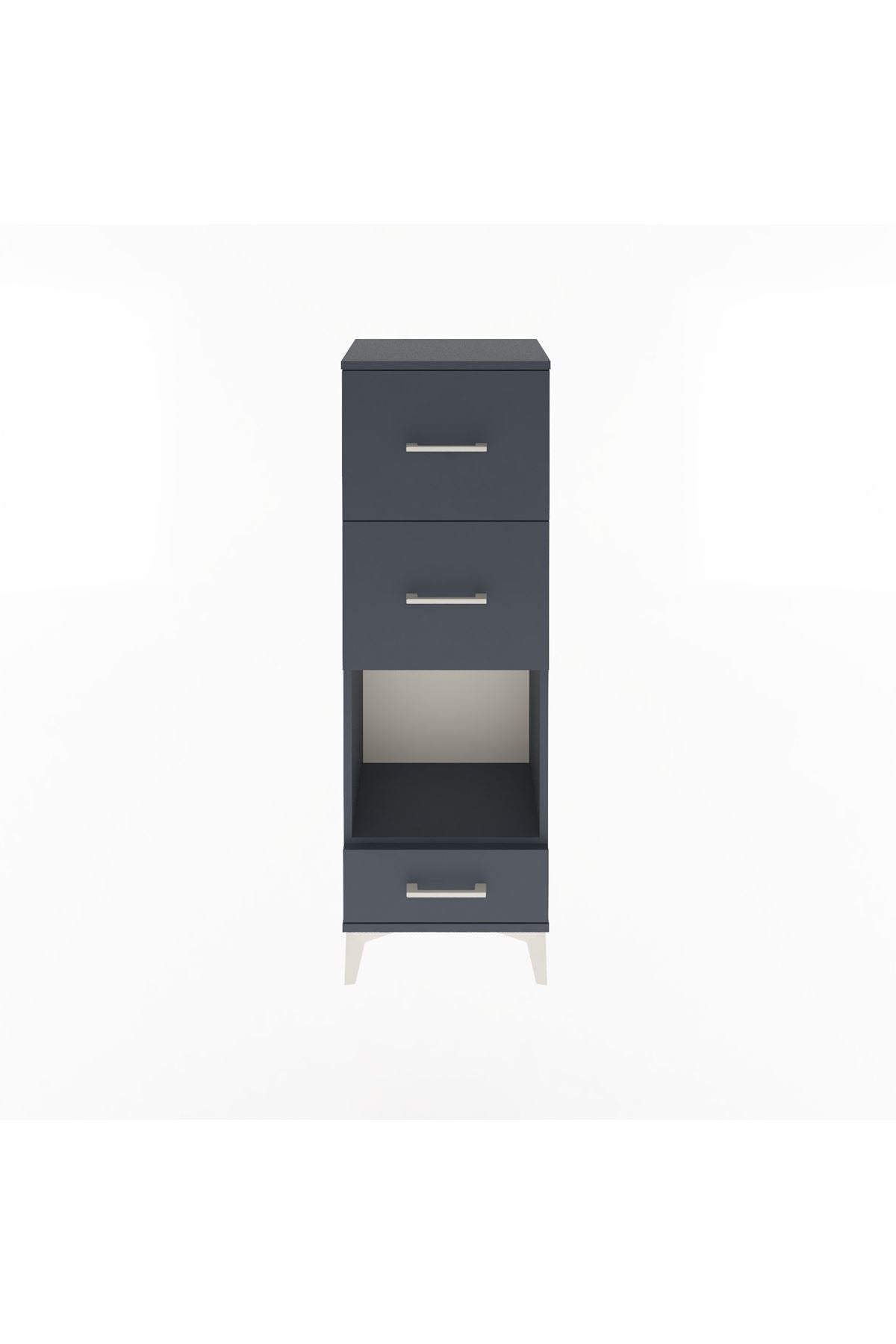 Arges Dolap Tek Raflı 3 Çekmeceli 44x30x134 - S16M024V5A