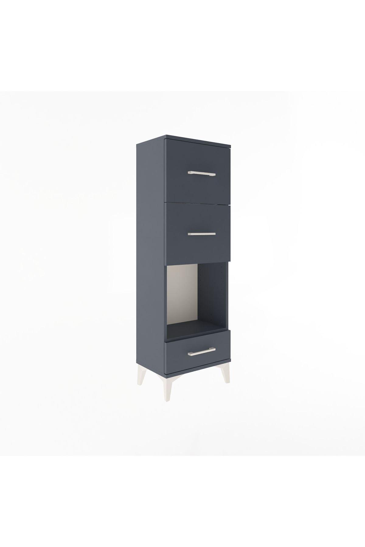 Arges Dolap Tek Raflı 3 Çekmeceli 44x30x134 - S16M024V5A