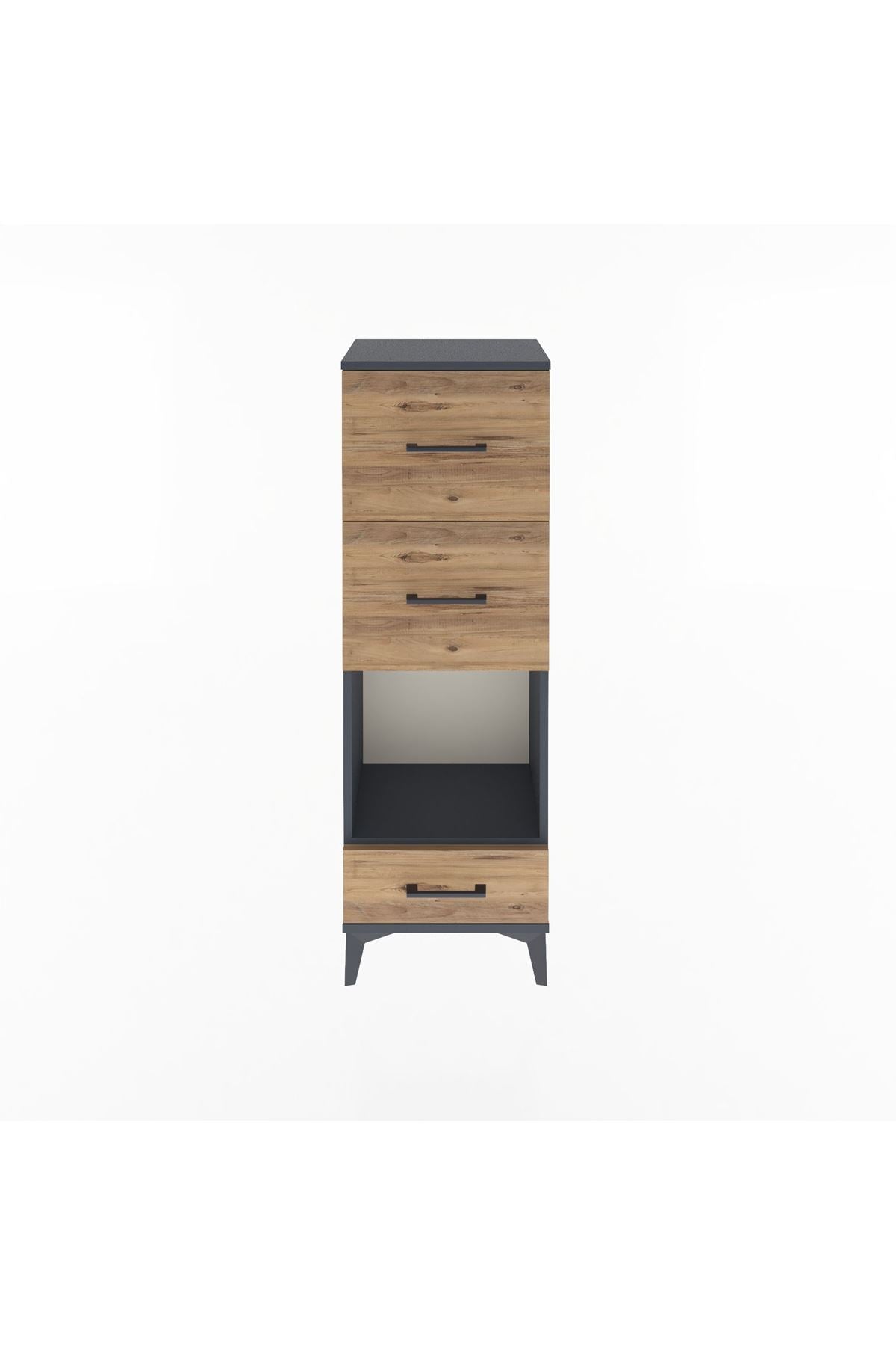 Arges Dolap Tek Raflı 3 Çekmeceli 44x30x134 - S16M024V6A