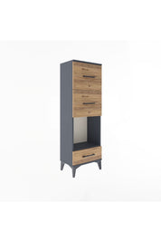 Arges Dolap Tek Raflı 3 Çekmeceli 44x30x134 - S16M024V6A