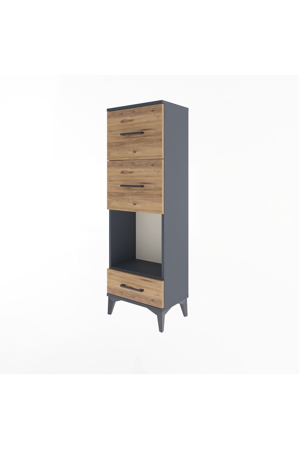 Arges Dolap Tek Raflı 3 Çekmeceli 44x30x134 - S16M024V6A