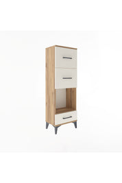 Arges Dolap Tek Raflı 3 Çekmeceli 44x30x134 - S16M024V7A