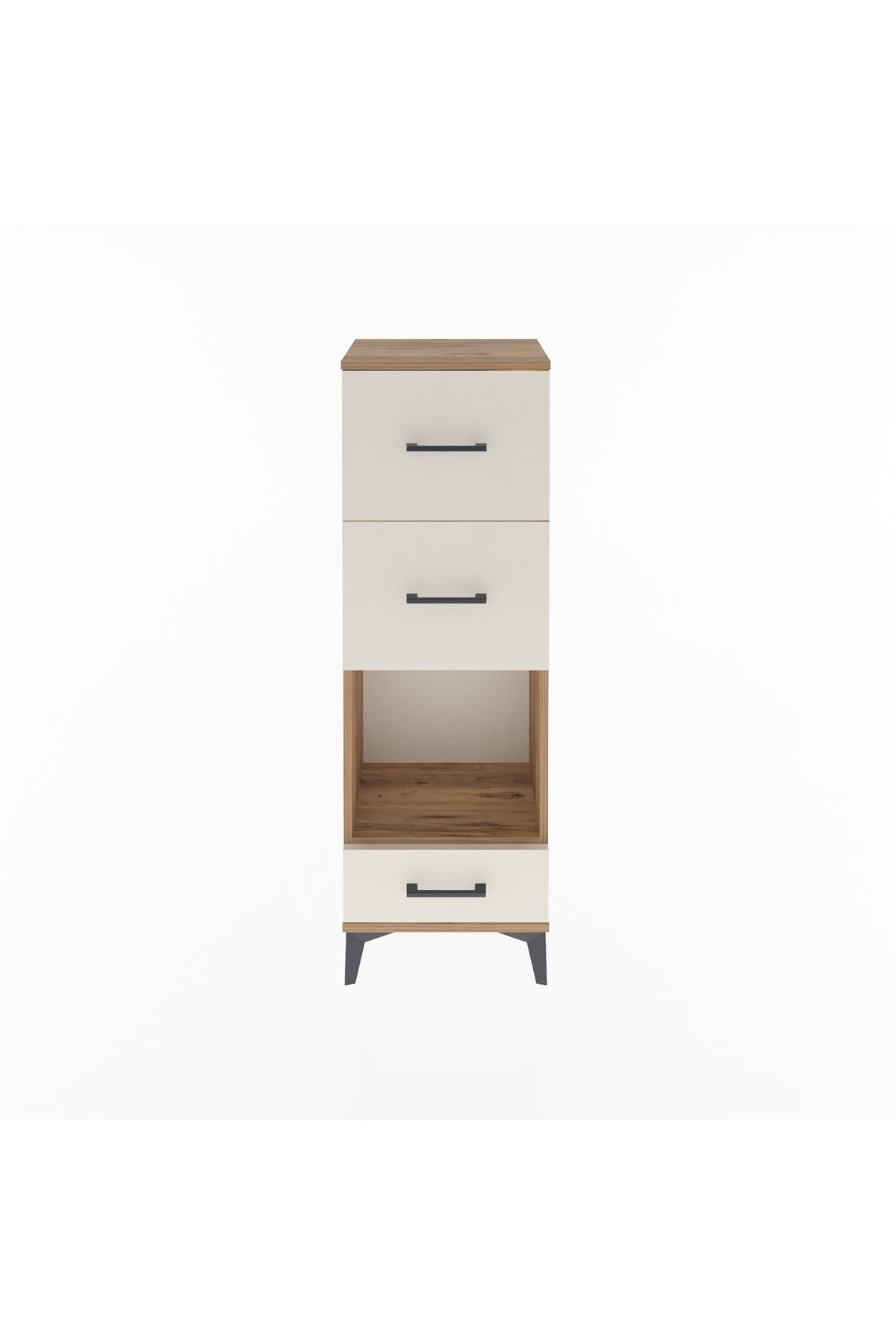 Arges Dolap Tek Raflı 3 Çekmeceli 44x30x134 - S16M024V7A